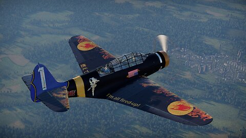 War Thunder - Created a new paint for my TBD-1 for flying with my squadron