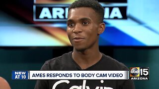 Dravon Ames reacts to release of body cam video of arrest in Tempe