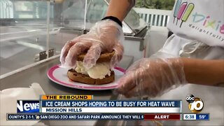 Ice cream shop hopes business picks up as weather warms up