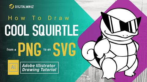 How to Draw and Export a "Squirtle with Sunglasses" to an SVG