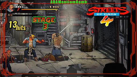 Streets of Rage 4 | Stage 03 – Cargo Ship, Hard Mode, Feat: Axle Stone (Streets of Rage, 2020 PS4)