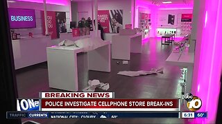 Break-ins at 3 San Diego cell phone stores under investigation