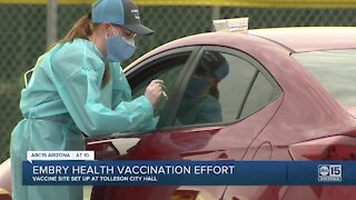 Embry health vaccination effort at Tolleson City Hall
