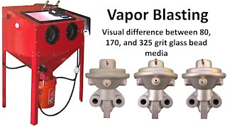 Vapor Honing Glass Bead Blasting Media Visual Finishes by Grit