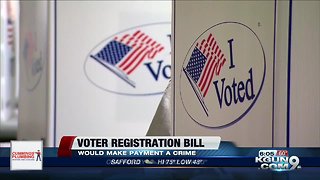 Arizona bill would restrict payments for registering voters