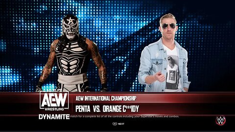 AEW Dynamite Orange Cassidy vs Penta El Zero M for the AEW International Championship