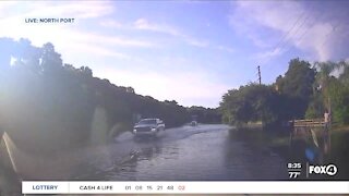 Breaking News Tracker live look at North Port flooding