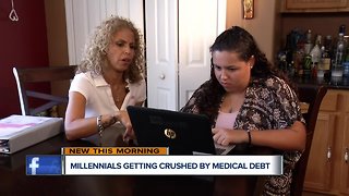 Millennials struggling with medical debts