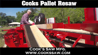 Cooks Pallet Resaw - Pallet Boards & Beveled Siding Demo