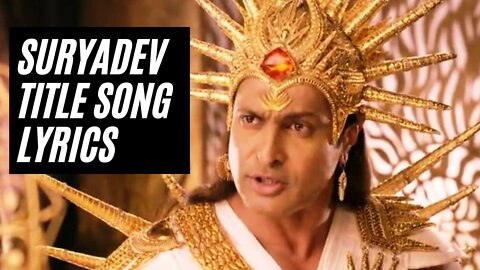 Suryadev Title Song Lyrics - Suryaputra karn Title Song #shorts #mahabharat