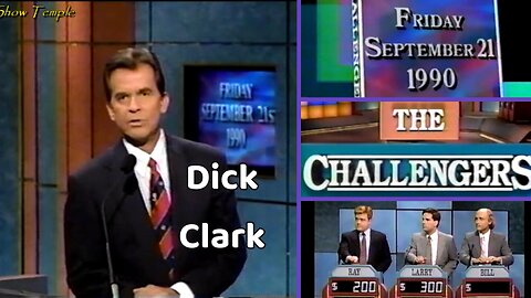 Dick Clark | The Challengers (1990) | Ray vs. Larry vs. Bll | Full Episode | Game Shows