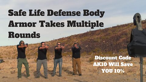 Safe Life Defense Body Armor Takes Multiple Rounds