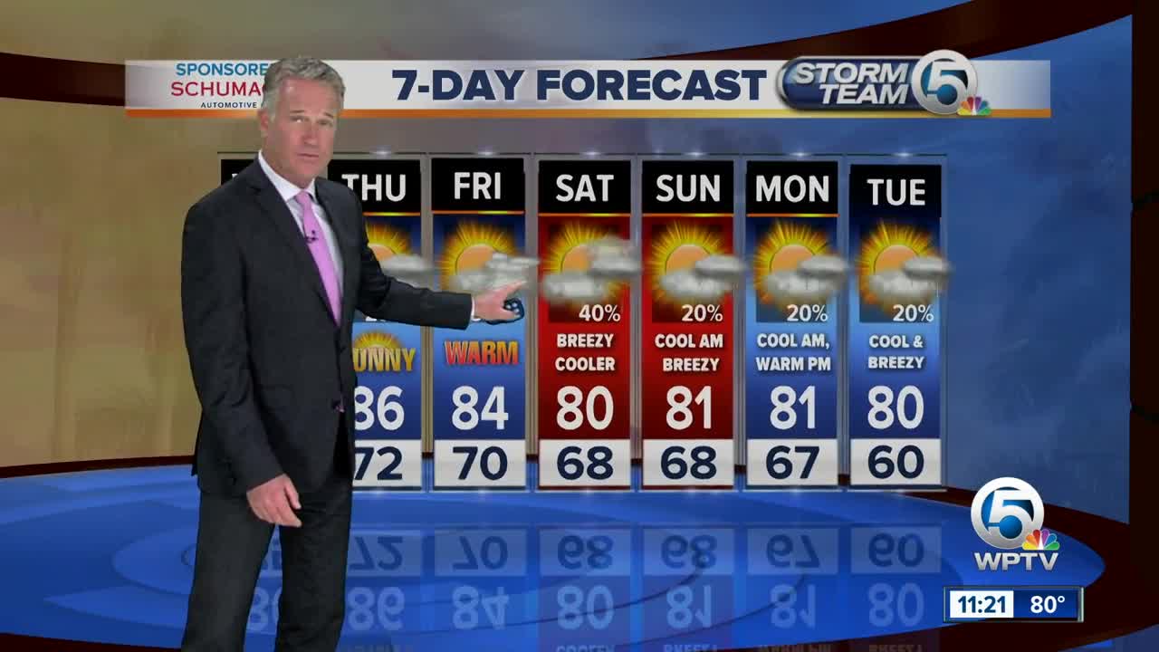 Latest Weather Forecast 11 p.m. Tuesday