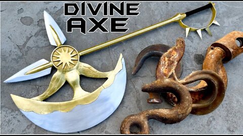 Forging DIVINE AXE RHITTA Out of Rusted Iron HOOK - The Seven Deadly Sins