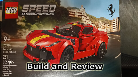 Lego Ferrari 812 Build and Review