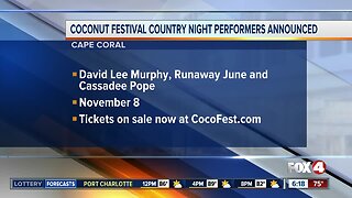 Coconut Festival country night performers announced