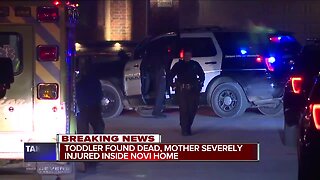 Woman found injured, toddler dead in Novi home