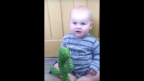 |Cute Babies Playing with Dancing Cactus (Hilarious)Cute Baby Funny Videos.