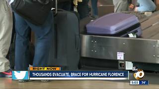 Thousands evacuate, brace for Hurricane Florence