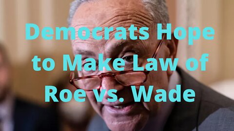 Democrats Hope to Make Roe vs. Wade Federal Law