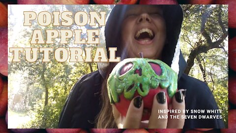 Poison Apple Tutorial - Model Magic Clay Craft