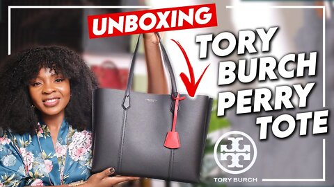 Tory Burch Perry Tote Unboxing + Review | Designer bag under $400 | Worth it in 2022?!| What Fits In
