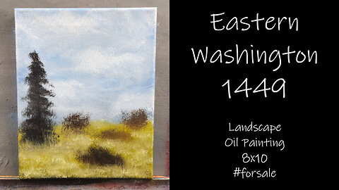 "Eastern Washington 1449" Landscape Oil Painting 8x10 #forsale