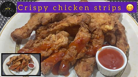 Crispy Chicken strips | chicken tenders | By meri tasty recipes