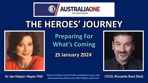 AustraliaOne Party - The Heroes' Journey (23 January 2024)