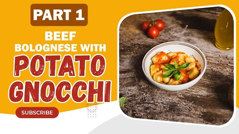 How to make potato gnocchi recipe with beef part 1#shorts