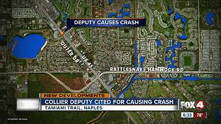 Collier County Sheriff's Deputy cited in crash