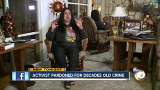 Activist pardoned for decades old crime