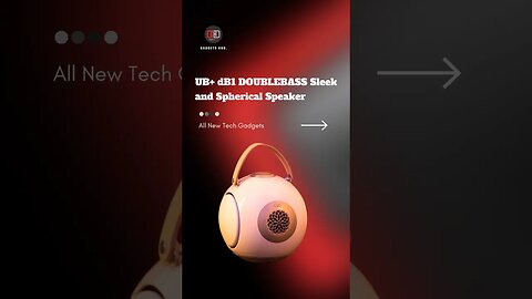 UB+ dB1 DOUBLEBASS Sleek and Spherical Speaker #speaker #wirelessspeakers #shortvideo #usa #uk #tech