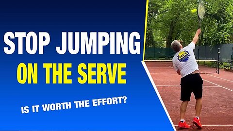 Stop Jumping On The Tennis Serve For Consistency and Less Injury