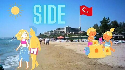 Am Strand von Side Türkei im Juli 2023