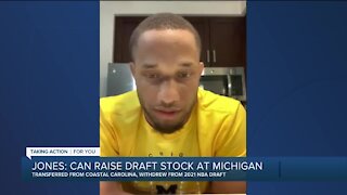 DeVante' Jones explains decision to withdraw from NBA Draft, join Michigan