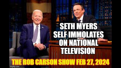 Seth Myers self-immolates his career with a scripted Biden appearance.