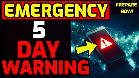 5 DAY Cell Phone BLACK OUT WARNING issued ON LIVE TV - PREPARE NOW!!