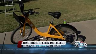 Tugo Bike Share station installed downtown