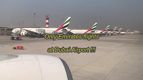 Only Emirates flights at Dubai Airport