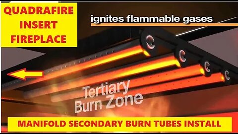 Fire Place Insert Manifold Tube Placement & Secondary Burn Tubes - Holes Go Forward