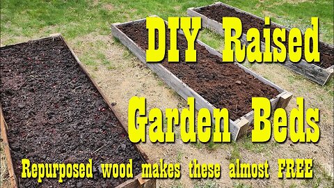 DIY Garden Beds ~ Almost FREE with Scrap Wood