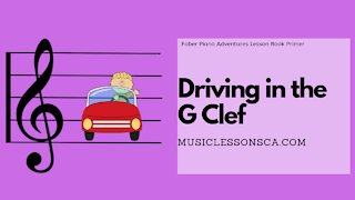 Piano Adventures Lesson Book Primer - Driving in the G Clef