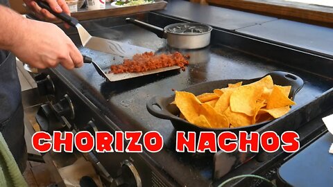 Chorizo Nachos - Blackstone Griddle Recipe