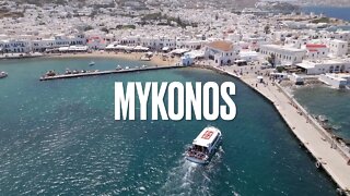 Mykonos Island Cinematic Drone Footage 4K (DJI Mavic 3)