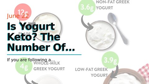 Is Yogurt Keto? The Number Of Carbs In Yogurt?