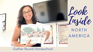 HOMESCHOOL CURRICULUM LOOK INSIDE: GATHER ROUND HOMESCHOOL// North America Flip Through