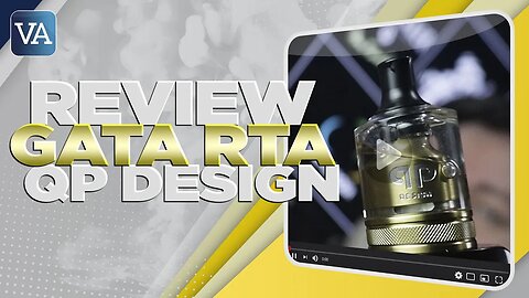 GATA RTA QP DESIGN | Atomizador 2 em 1 para MTL e RDL perfeito para novatos! | REVIEW PTBR