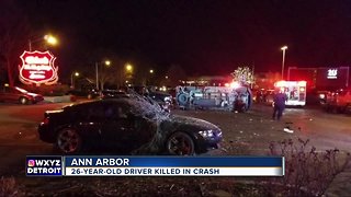Man dies after crashing into parked cars in Ann Arbor
