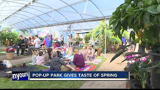 Pop up park gives families a taste of Spring
